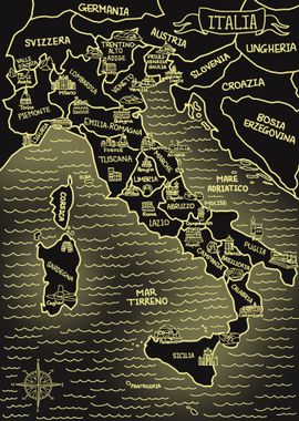 Mappa dell'Italia