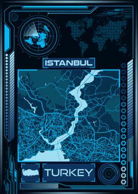 ISTANBUL MAP TURKEY