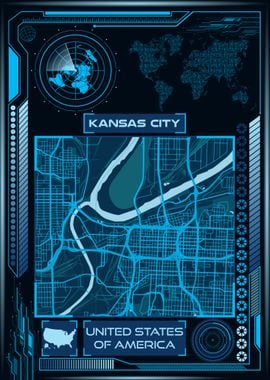 KANSAS CITY MAP USA