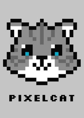 Pixel Gaming Cat 