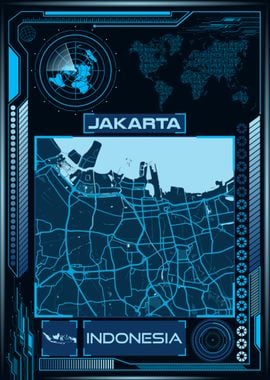 JAKARTA MAP INDONESIA