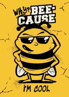 Cool and funny Bee 