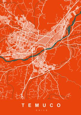 TEMUCO Map CHILE