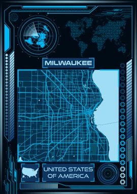 MILWAUKEE MAP USA