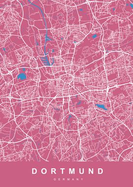 DORTMUND Map GERMANY