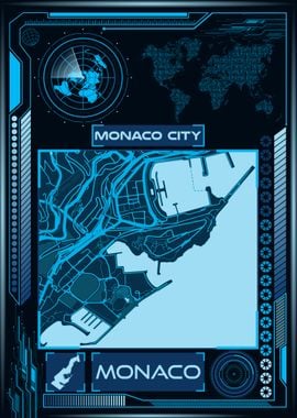 MONACO CITY MAP