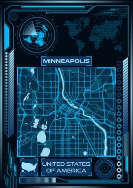 MINNEAPOLIS MAP USA