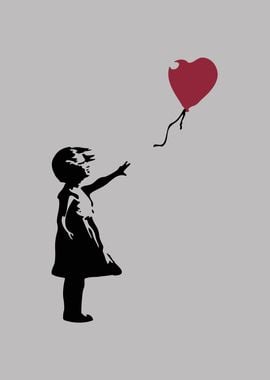 Banksy Girl with Balloon