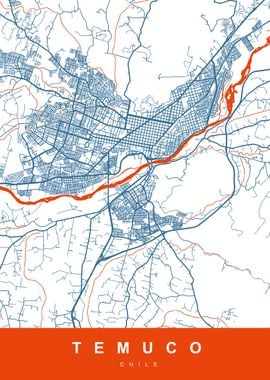 TEMUCO Map CHILE