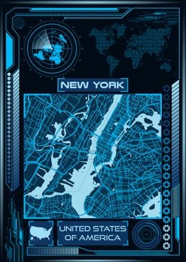 NEW YORK MAP USA