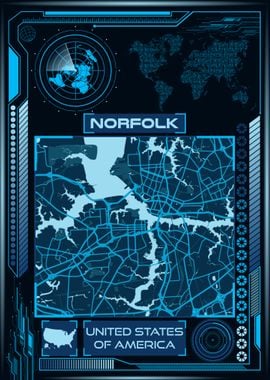 NORFOLK MAP USA