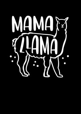 Cute mama llama