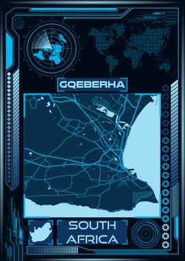 GQEBERHA MAP SOUTH AFRICA