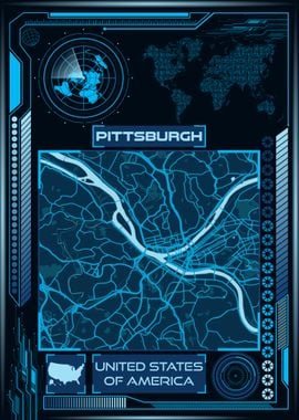 PITTSBURGH MAP USA