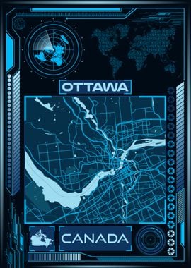 OTTAWA MAP CANADA