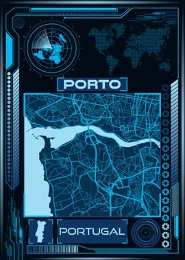 PORTO MAP PORTUGAL