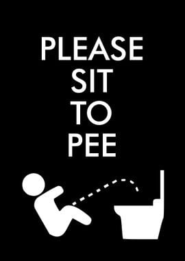 Please Sit Funny Bathroom