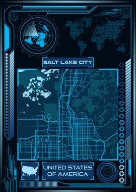 SALT LAKE CITY MAP USA