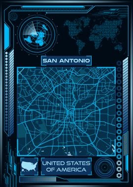 SAN ANTONIO MAP USA