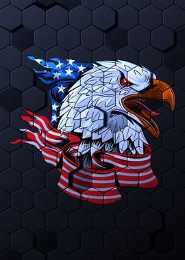 Eagle Usa Flag