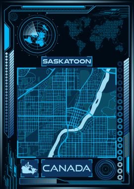 SASKATOON MAP CANADA