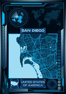 SAN DIEGO MAP USA