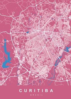 CURITIBA Map BRASIL