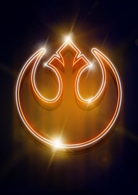 Rebel Alliance Crest neon