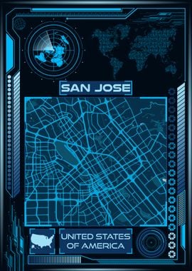 SAN JOSE MAP USA