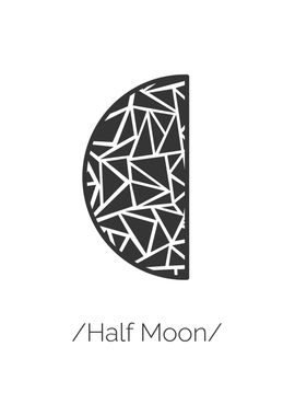 Half Moon geometry lineart