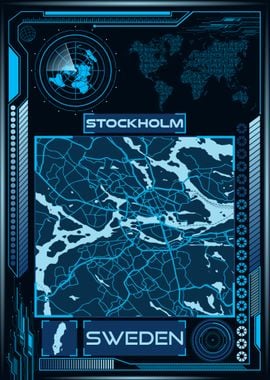 STOCKHOLM MAP SWEDEN