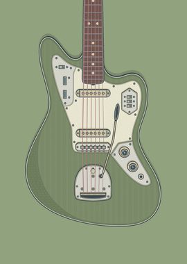 Olive Jag Guitar