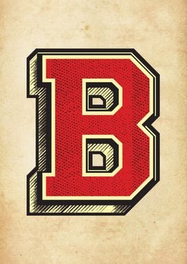 Vintage Letter B