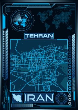 TEHRAN MAP IRAN