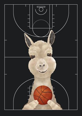 Llama Basketball Player