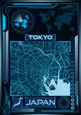 TOKYO MAP JAPAN