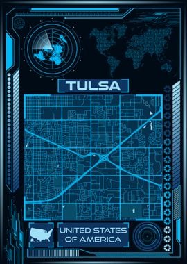 TULSA MAP USA