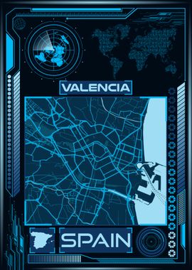 VALENCIA MAP SPAIN