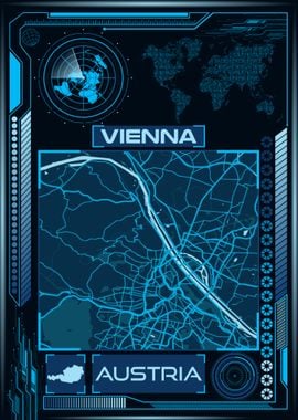 VIENNA MAP AUSTRIA