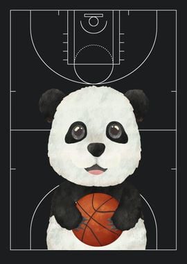 Panda Basketball Player