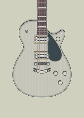 Silver Jet Guitar