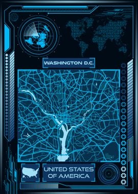 WASHINGTON DC MAP USA