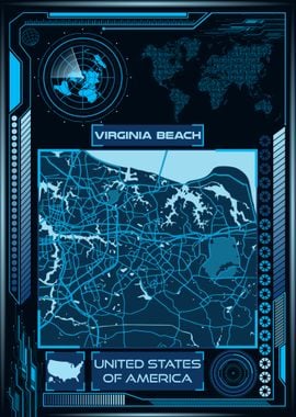 VIRGINIA BEACH MAP USA