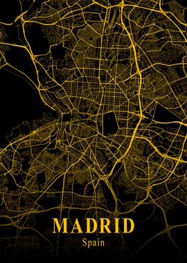 MADRID GOLD CITY MAP