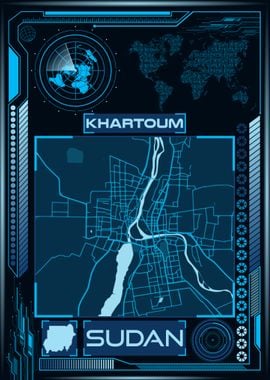 KHARTOUM MAP SUDAN