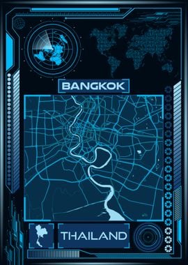 Bangkok Map Thailand