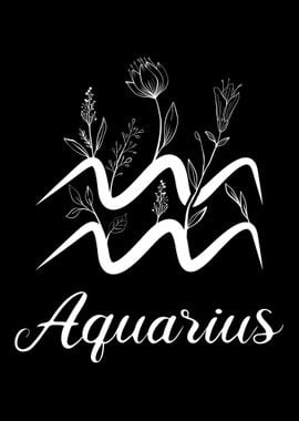 Cottagecore Aquarius Sign