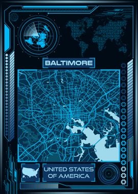 Baltimore Map USA