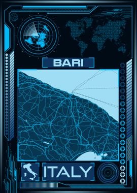 Bari Map Italy