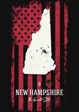 New Hampshire State Map